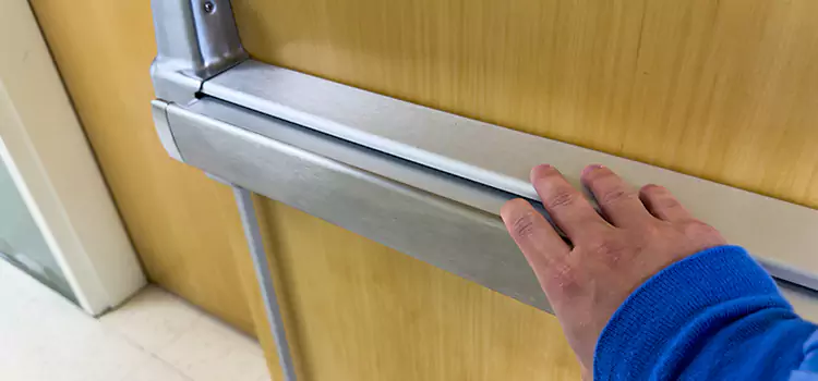 Installing a Push Bar on a Door Mountain Brook
